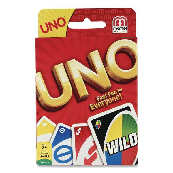 Mattel UNO Card Game, Ages 7 and Up, 108 Cards/Set 42003